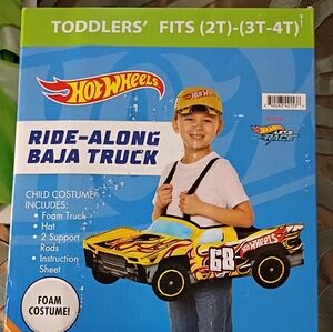 Hot Wheels Ride-Along Baja Truck Costume - Vibrant Yellow